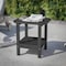 Flash Furniture Newport HDPE 2-Tier Adirondack Side Table - All-Weather - Indoor/Outdoor Black LE-HMP-1035-1517H-BK-GG - alternate 2